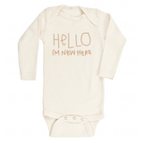 Hello I'm New Here - Bodysuit & Tee - Clay