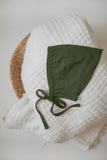 Bamboo Pixie Bonnet - Olive