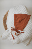 Bamboo Pixie Bonnet - Rust