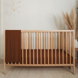 Organic Bamboo Crib Sheet - Chestnut